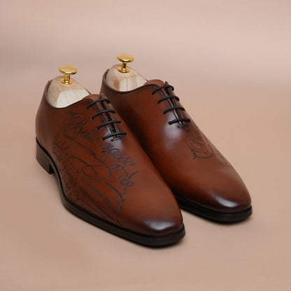 Pure Leather Premium brown Oxford Shoes