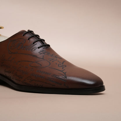 Pure Leather Premium brown Oxford Shoes