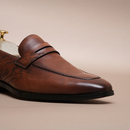UrbanStep Brown Premium Slip-On Loafers for Men