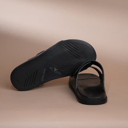Piel Cuero Men’s Handcrafted Brown Leather Slippers
