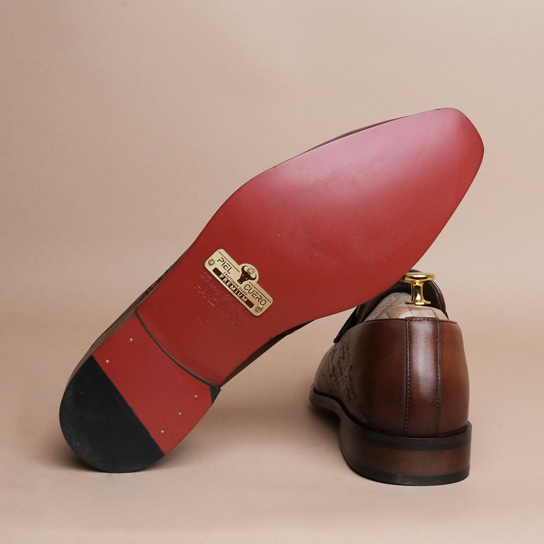 UrbanStep Brown Premium Slip-On Loafers for Men