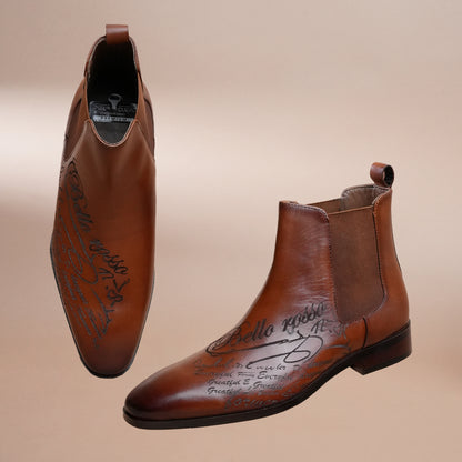 Brown Premium Chelsea Boots for Men