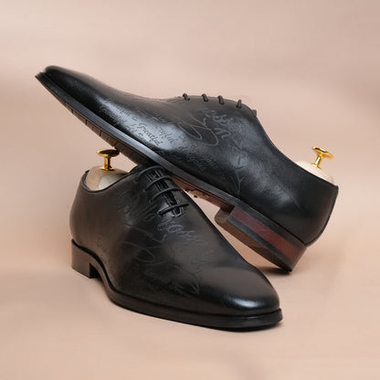 Pure Leather Premium Black Oxford Shoes