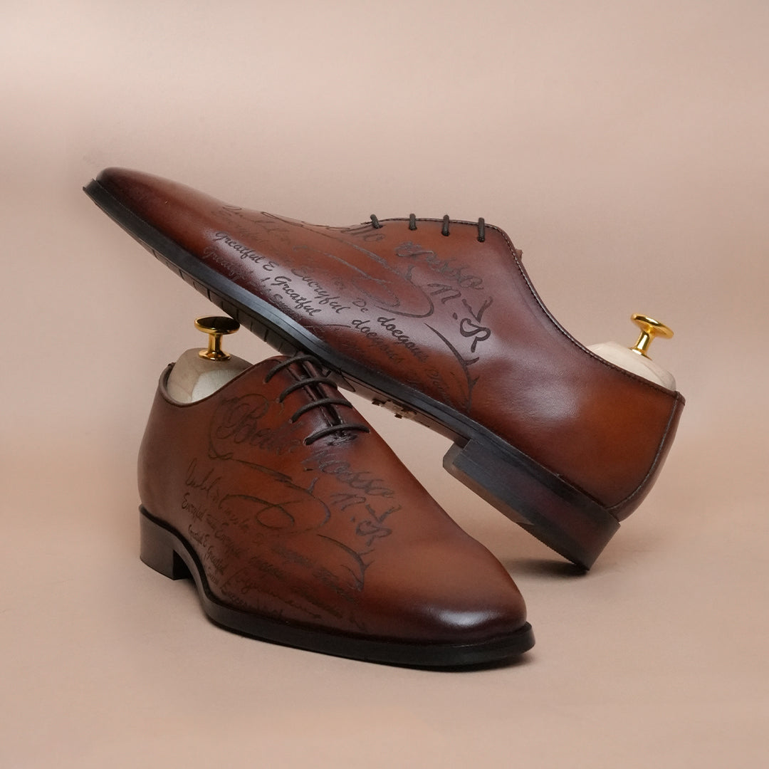 Pure Leather Premium brown Oxford Shoes