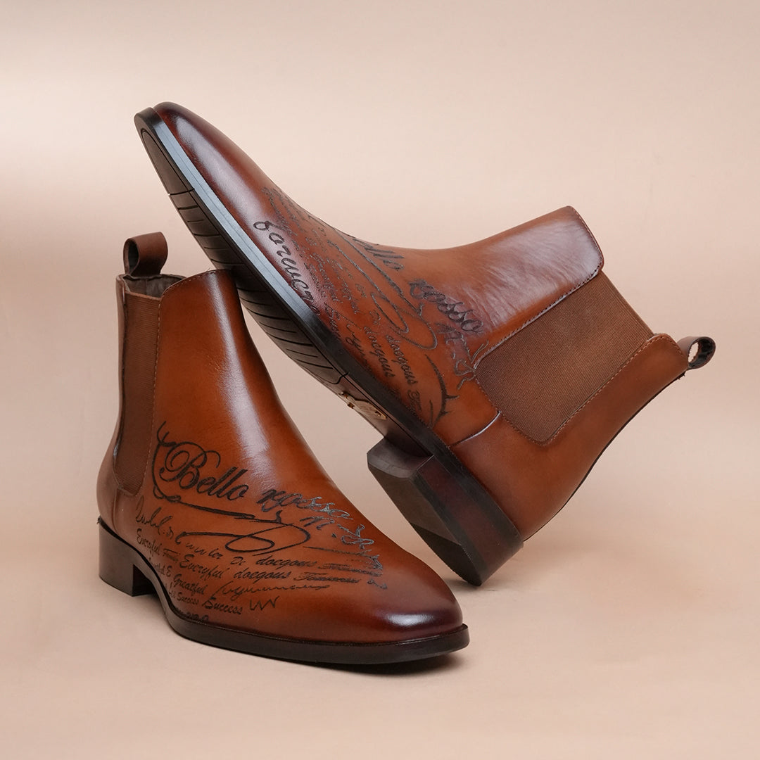 Brown Premium Chelsea Boots for Men