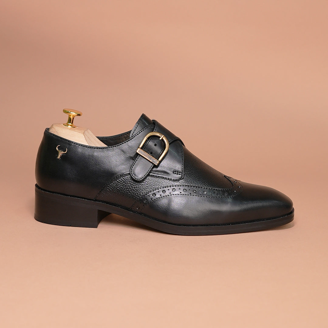 Men's Wingtip Monk Strap Shoes | Piel Cuero Handcrafted Leather