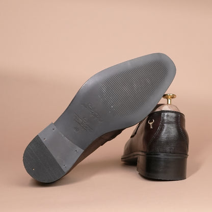 Piel Cuero Brown Horsebit Loafers