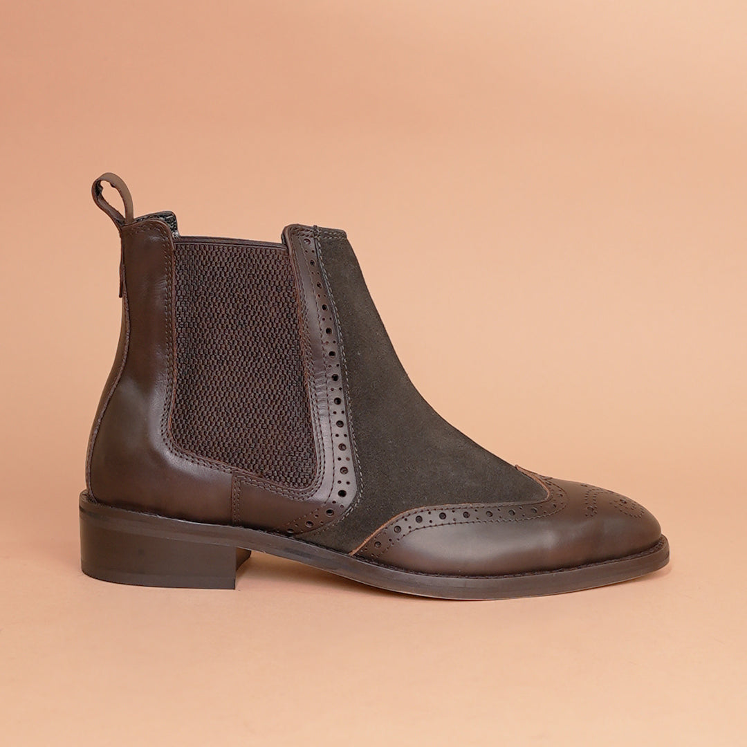 Genuine Leather Handmade Shoes - Unique Design & Premium Quality Brown