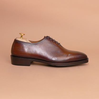 Piel Cuero Handcrafted Pure Leather Brown Oxford Shoes