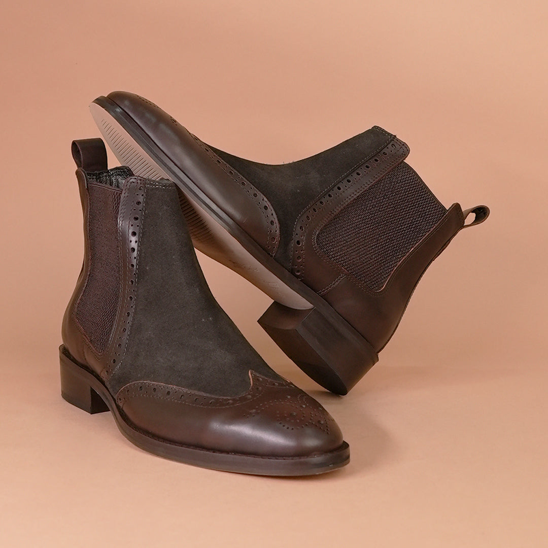 Genuine Leather Handmade Shoes - Unique Design & Premium Quality Brown