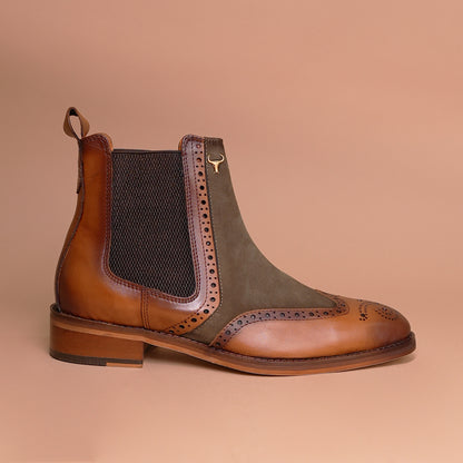 Genuine Leather Handmade Shoes - Unique Design & Premium Quality Army Green