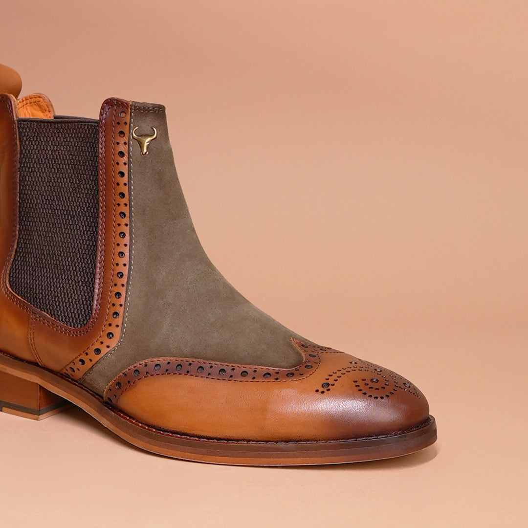 Genuine Leather Handmade Shoes - Unique Design & Premium Quality Army Green