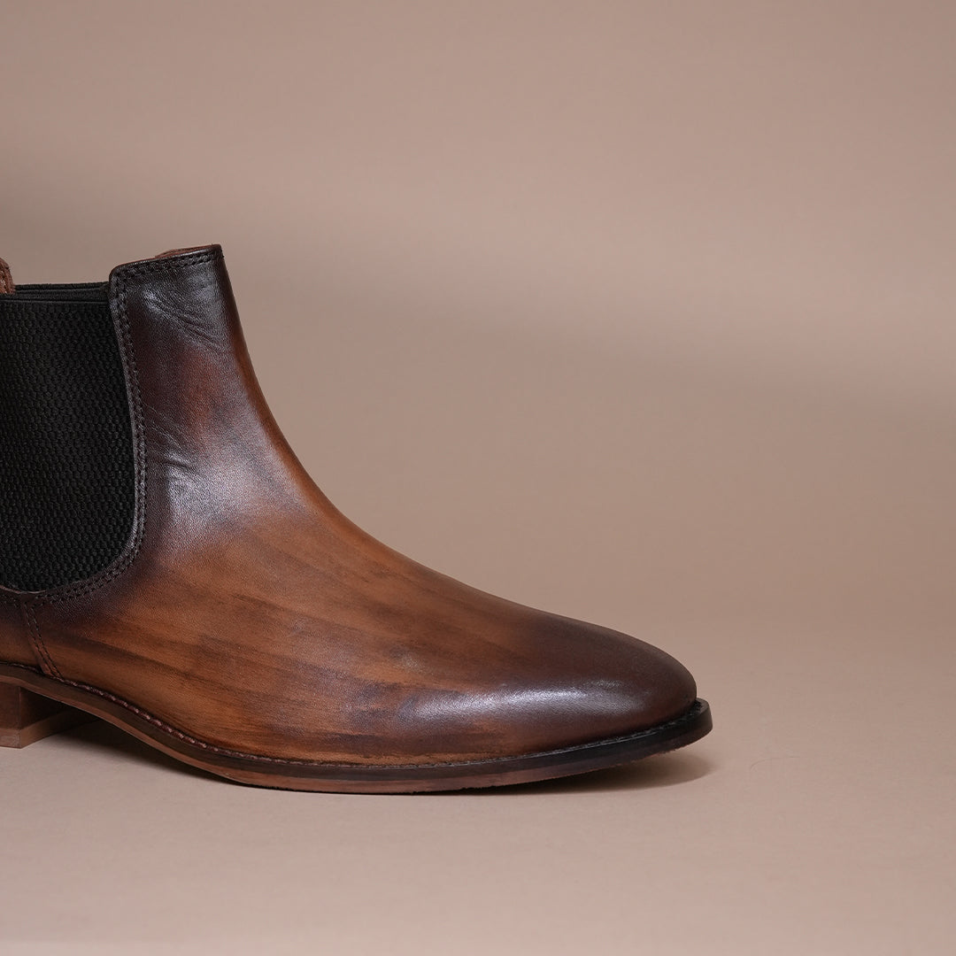 Piel Cuero Men’s Genuine Leather Monk Strap Shoes | Brown Brogue Buckle Leather Formal Shoes