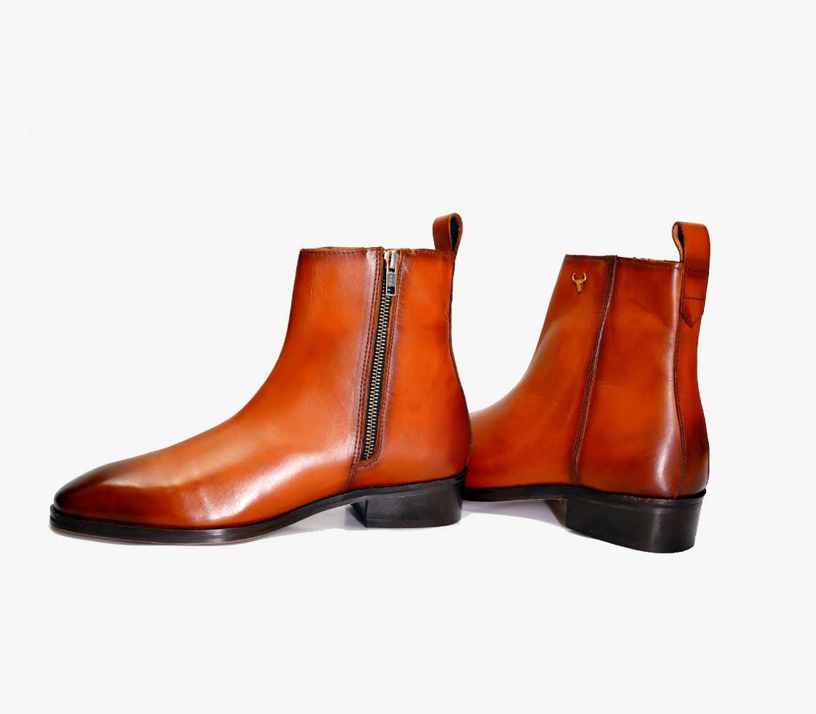 Handmade Genuine Leather Chelsea Shoes | Men's Boots - Piel Cuero