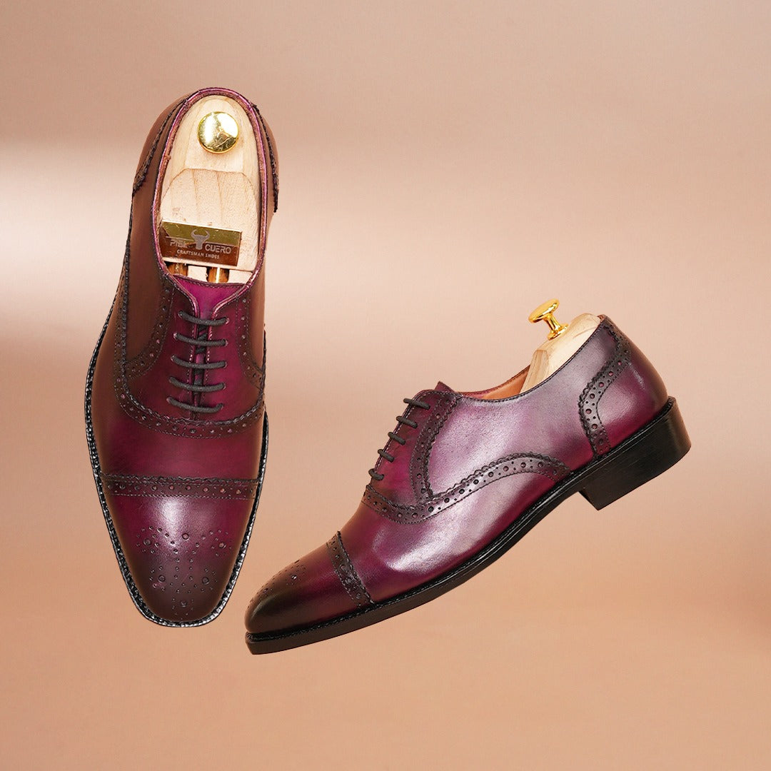 Piel Cuero Bespoke Pure Leather Oxford Shoes