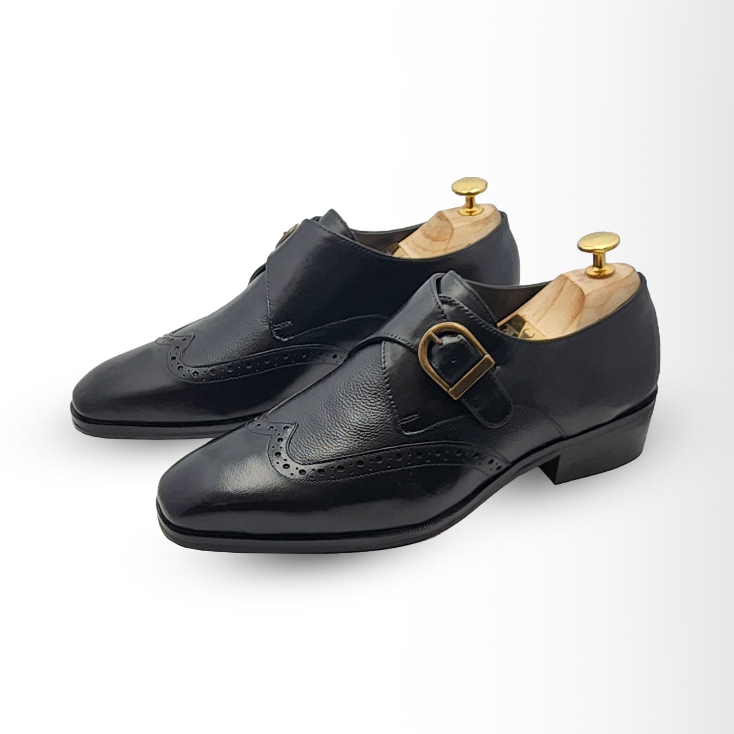 Men's Wingtip Monk Strap Shoes | Piel Cuero Handcrafted Leather