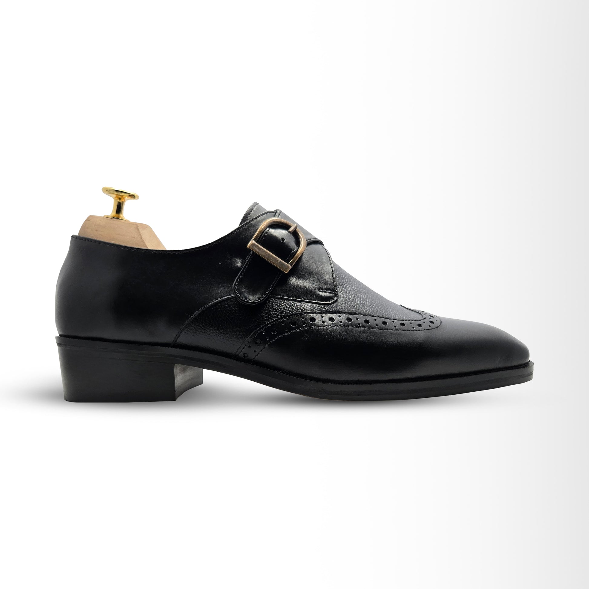 Men's Wingtip Monk Strap Shoes | Piel Cuero Handcrafted Leather Men's Wingtip Monk Strap Shoes | Piel Cuero Handcrafted Leather