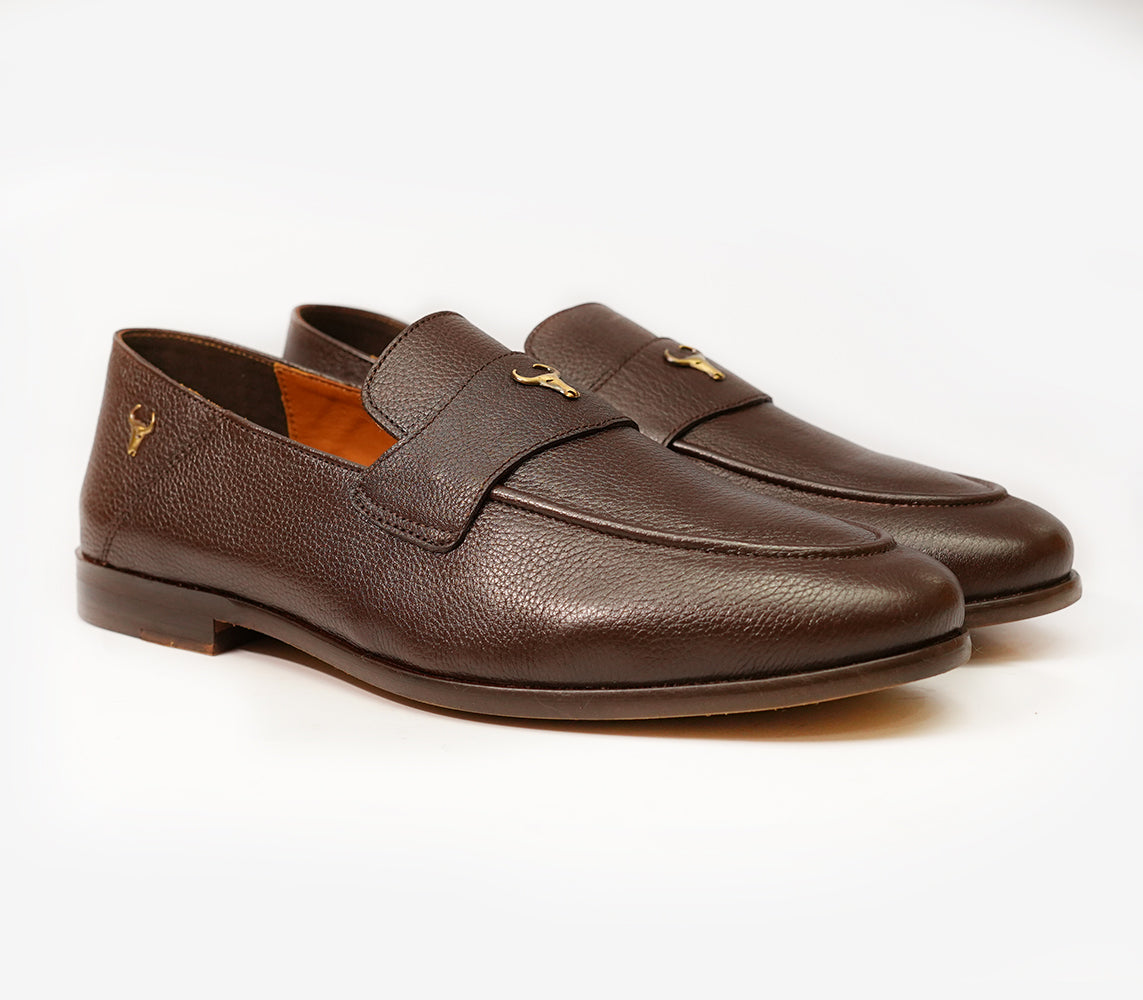 Handcrafted leather loafers