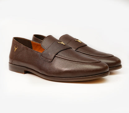 Handcrafted leather loafers