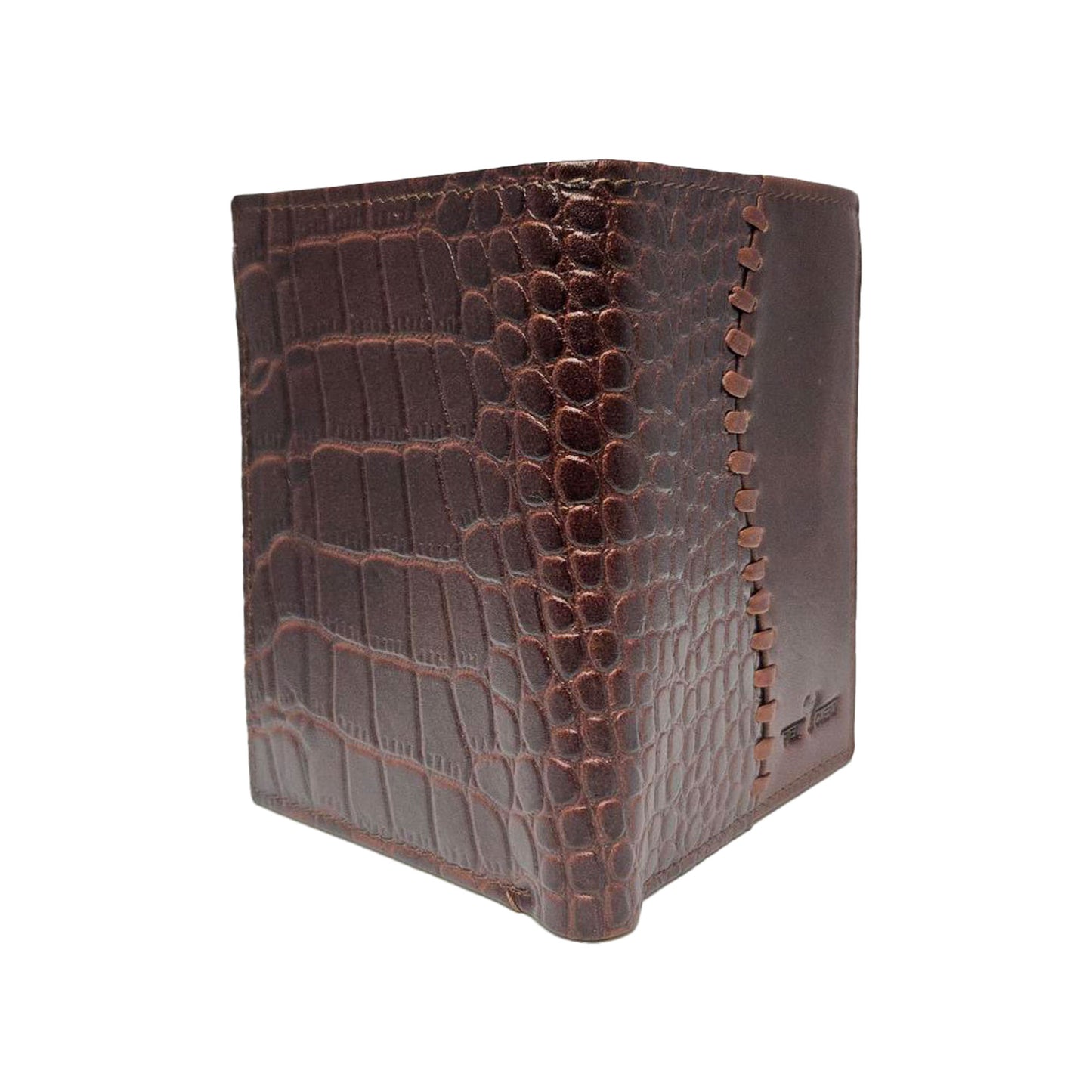 Piel Cuero Cherry Leather Wallet for Men | Stylish Two-Tone Design