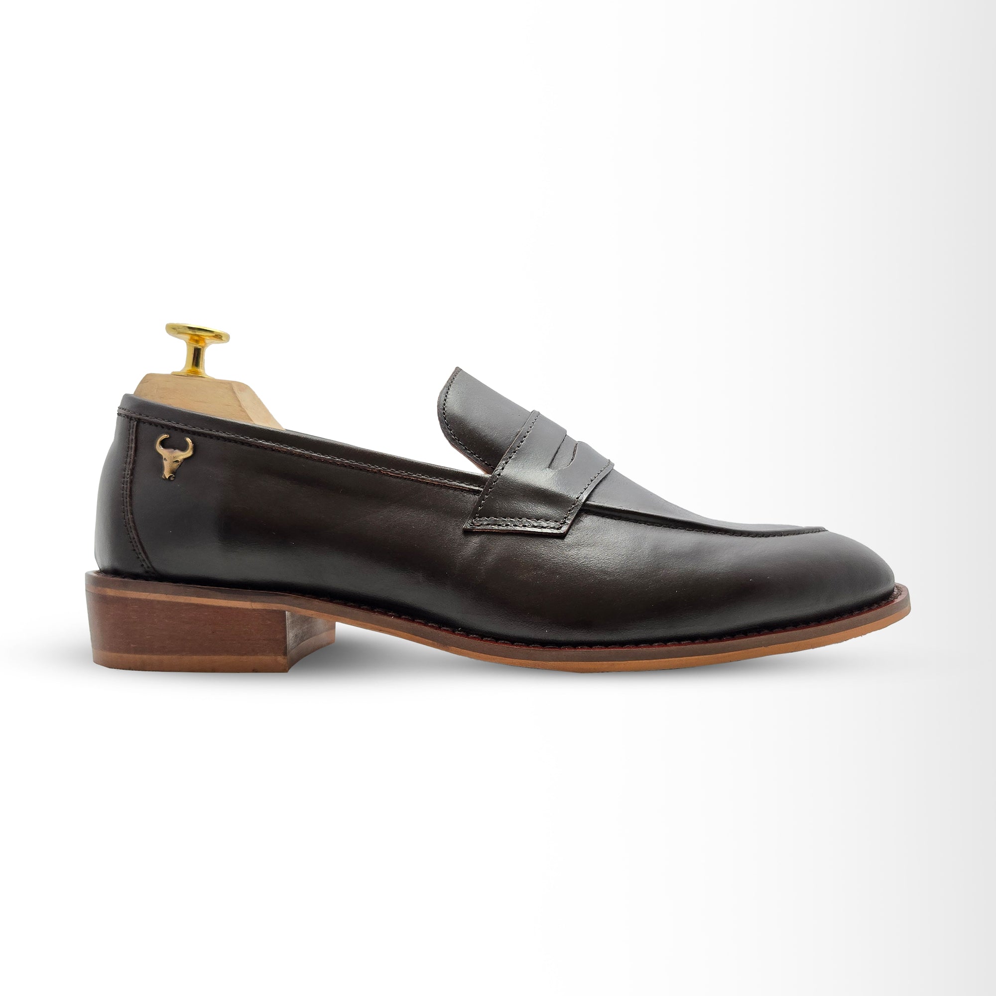 Piel Cuero Plain Loafer in Dark Brown | Premium Full-Grain Leather