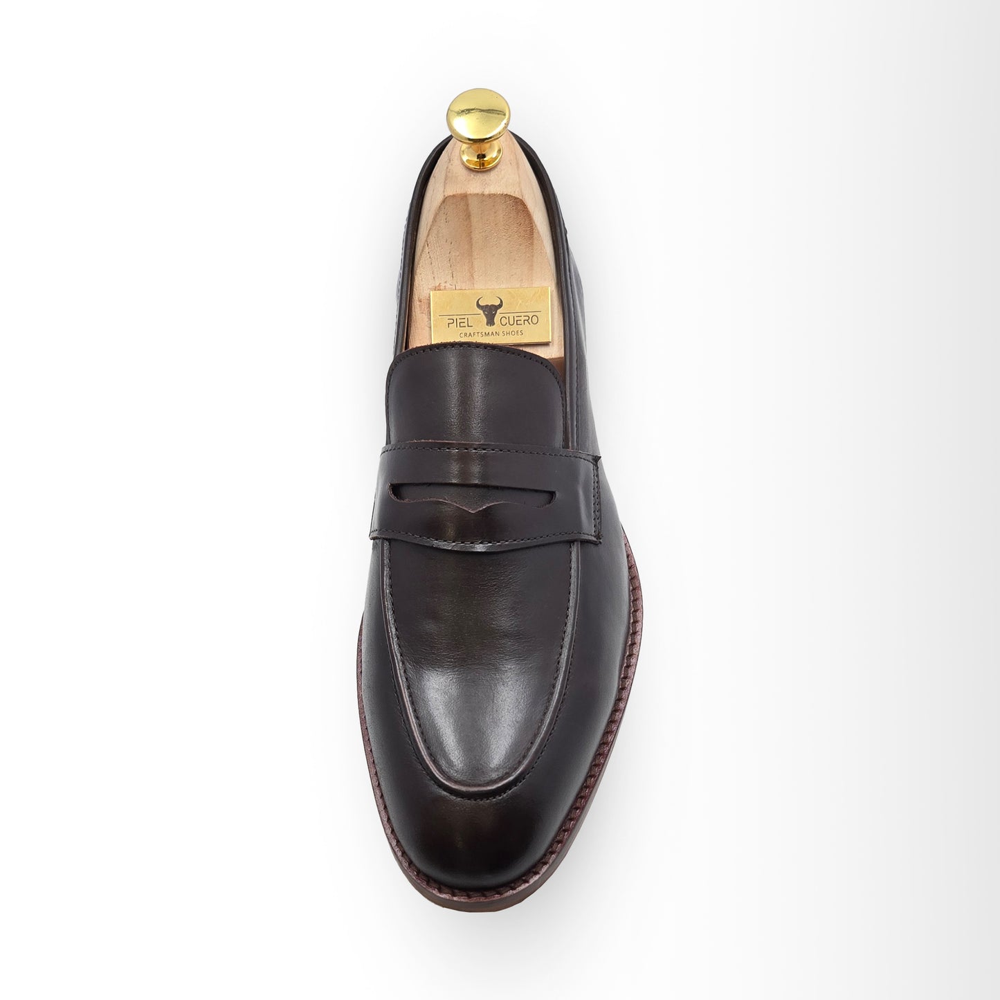 Piel Cuero Plain Loafer in Dark Brown | Premium Full-Grain Leather