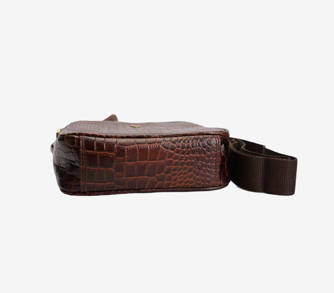 Piel Cuero Pure Leather Crossbody Bag for Men - Durable & Handmade