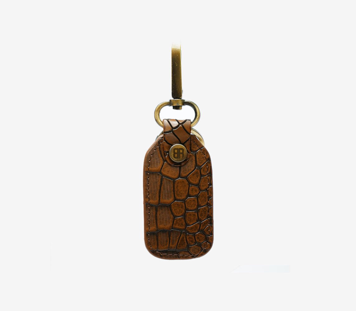 Premium leather keychain for men