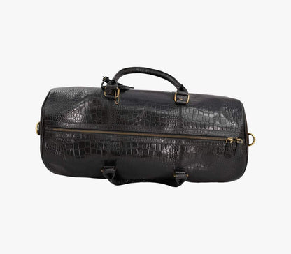 Luxury leather duffle bag for short trips