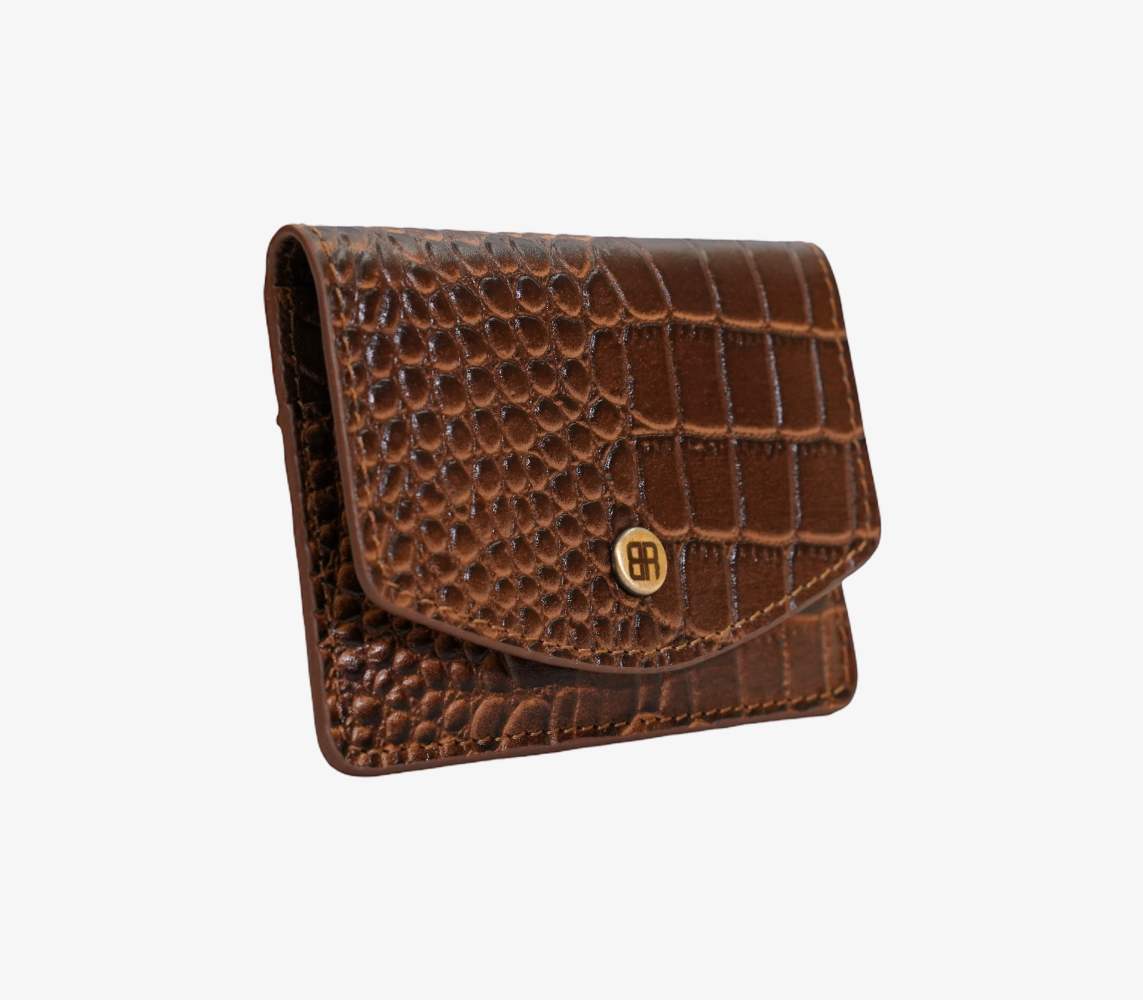 Minimalist genuine leather card case